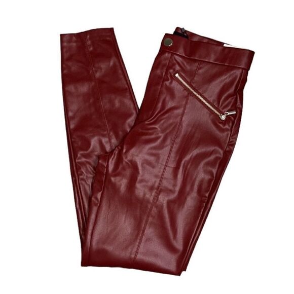 Zara Red Faux Leather Hi-rise
Legging(Size Medium) - Picture 5 of 10